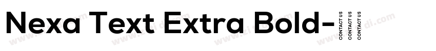 Nexa Text Extra Bold字体转换